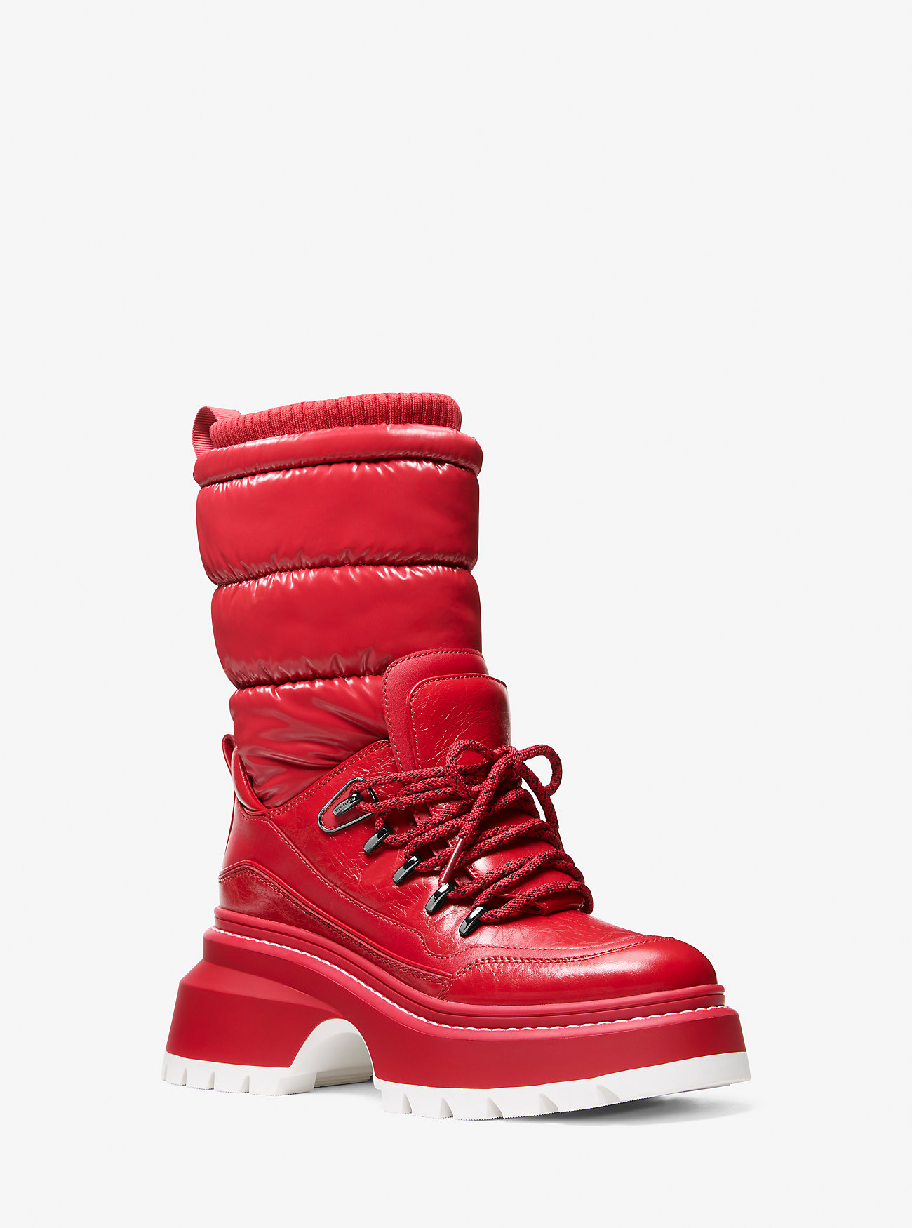 MK Stiefel Shiloh Aus Materialmix - Rot - Michael Kors MK Stiefel Shiloh Aus Materialmix - Rot - Michael Kors von MICHAEL Michael Kors