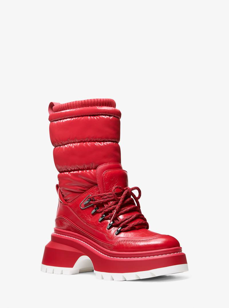 MK Stiefel Shiloh Aus Materialmix - Rot - Michael Kors MK Stiefel Shiloh Aus Materialmix - Rot - Michael Kors von MICHAEL Michael Kors