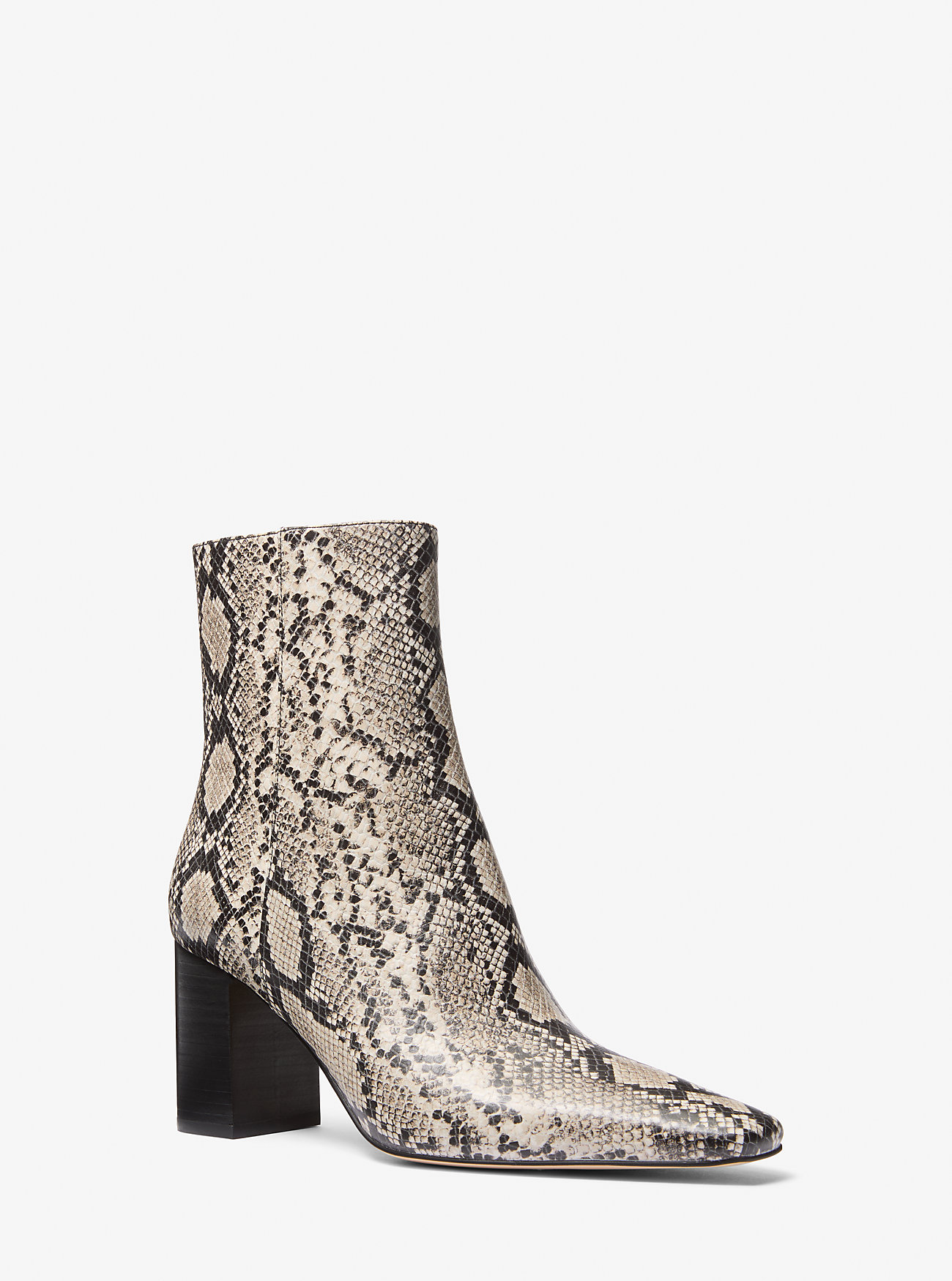 MK Stiefelette Elise Aus Leder Mit Schlangenprägung - Natur - Michael Kors von MICHAEL Michael Kors