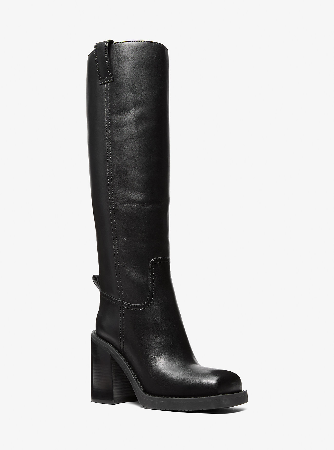 MK Stiefelette Houston Aus Wildleder Mit Blockabsatz - Schwarz - Michael Kors von MICHAEL Michael Kors
