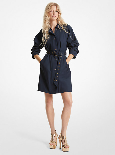 MK Trenchcoat Aus Baumwolltwill - Blau - Michael Kors von MICHAEL Michael Kors