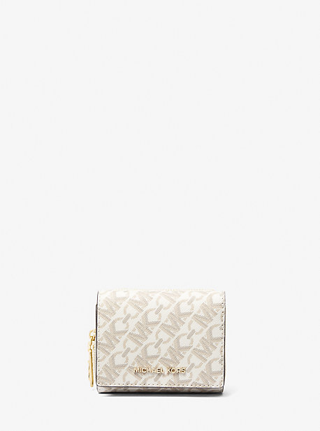 MK Trifold-Brieftasche Empire Mit Signature-Logomuster - Natur - Michael Kors von MICHAEL Michael Kors