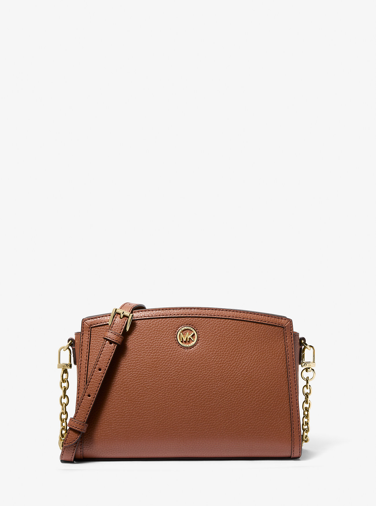 MK Umhängetasche Chantal Large Aus Gekrispeltem Leder - Braun - Michael Kors MK Umhängetasche Chantal Large Aus Gekrispeltem Leder - Braun - Michael Kors von MICHAEL Michael Kors