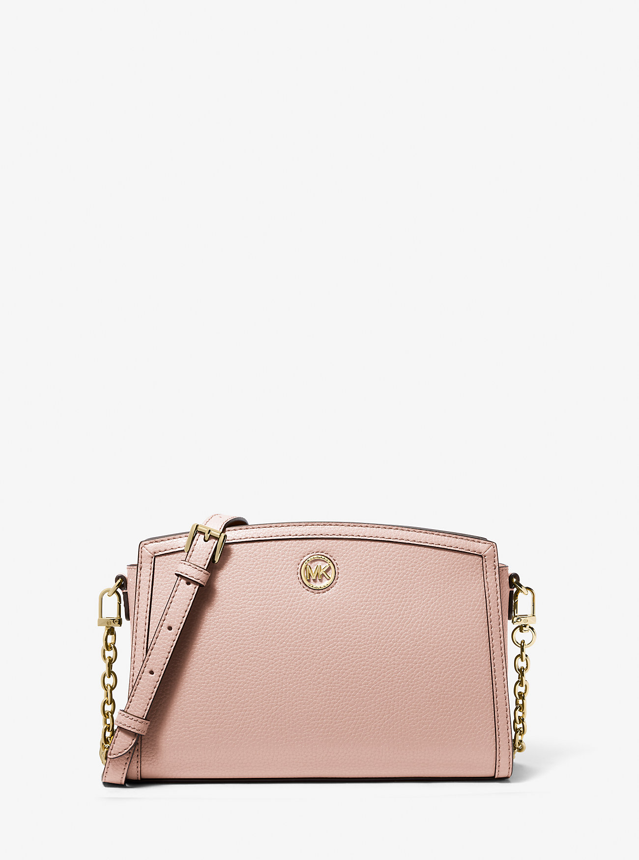 MK Umhängetasche Chantal Large Aus Gekrispeltem Leder - Rosa - Michael Kors MK Umhängetasche Chantal Large Aus Gekrispeltem Leder - Rosa - Michael Kors von MICHAEL Michael Kors