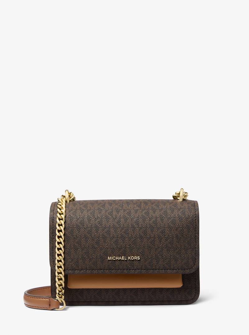 MK Umhängetasche Claire Small Mit Signature-Logomuster - Braun - Michael Kors von MICHAEL Michael Kors