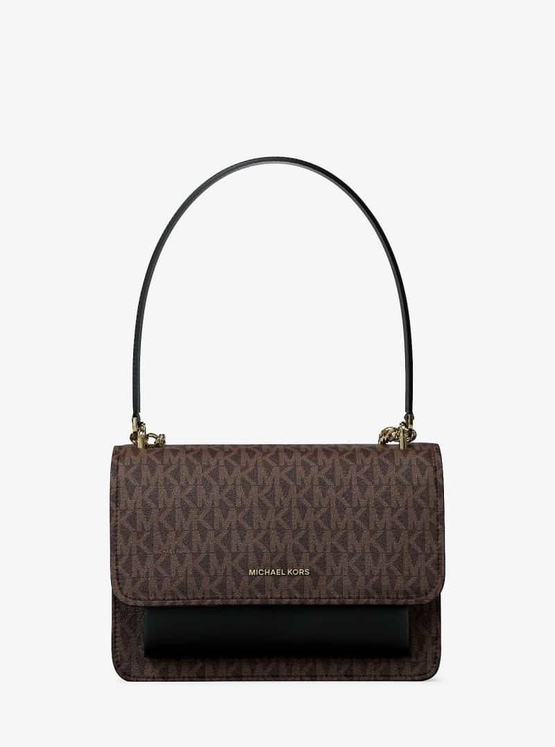 MK Umhängetasche Claire Small Mit Signature-Logomuster - Braun - Michael Kors von MICHAEL Michael Kors