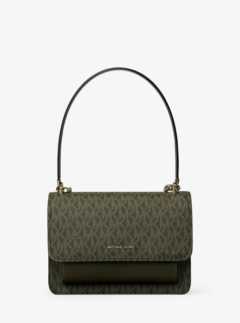 MK Umhängetasche Claire Small Mit Signature-Logomuster - Grün - Michael Kors von MICHAEL Michael Kors