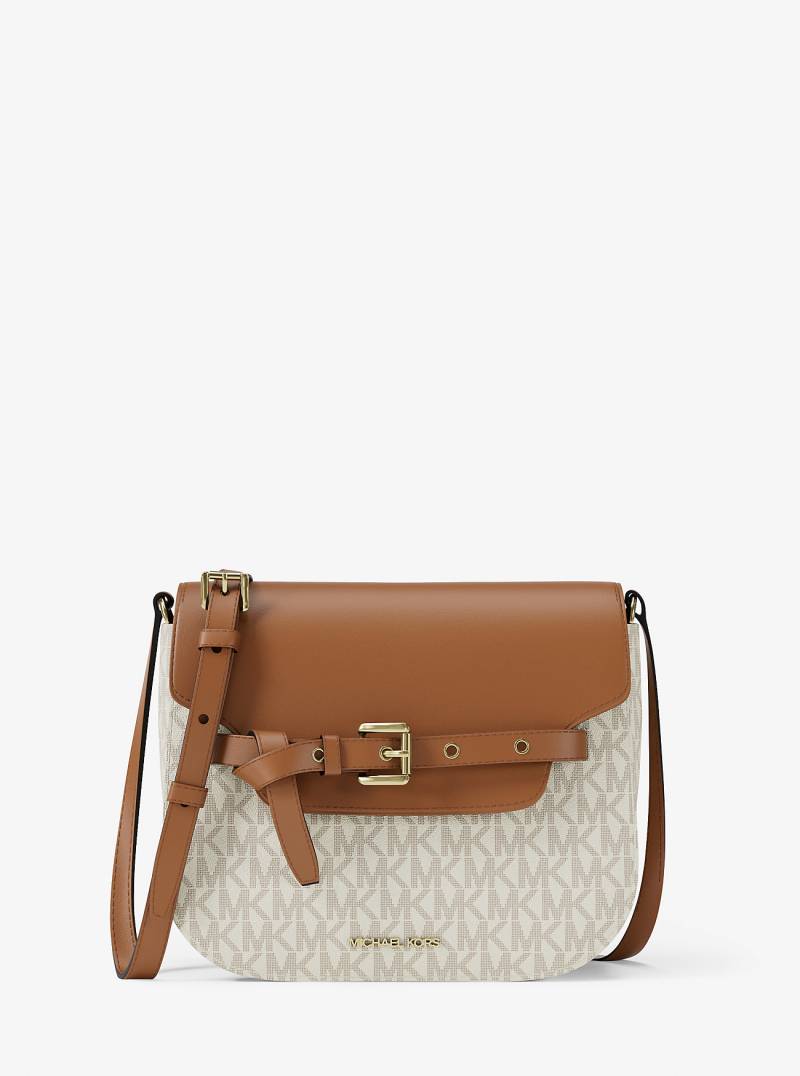 MK Umhängetasche Emilia Small Mit Signature-Logomuster - Natur - Michael Kors von MICHAEL Michael Kors