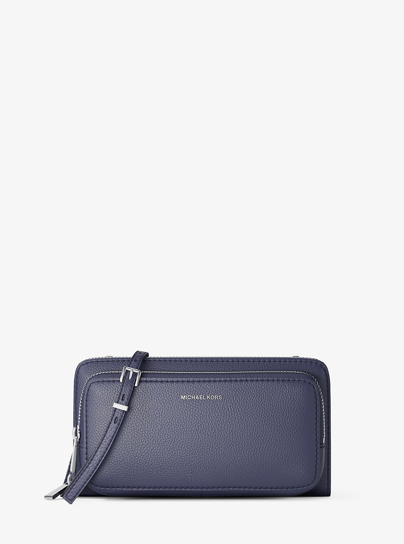 MK Umhängetasche Jet Set Large Aus Gekrispeltem Leder - Blau - Michael Kors von MICHAEL Michael Kors