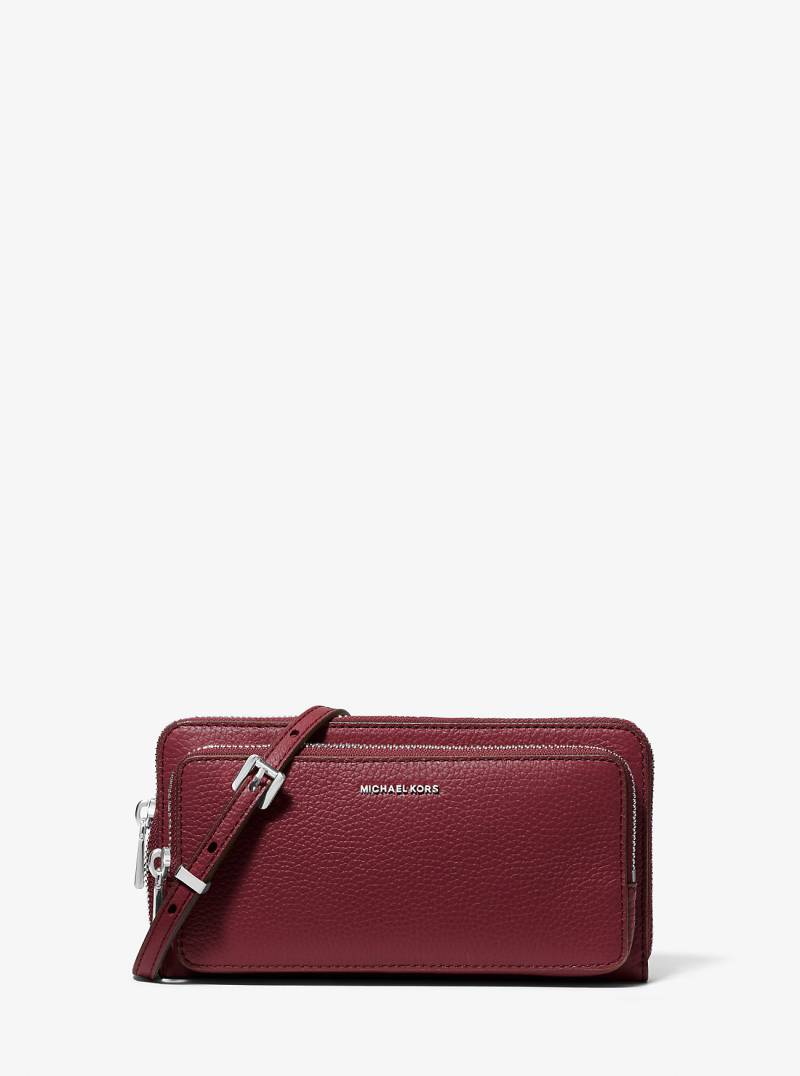 MK Umhängetasche Jet Set Large Aus Gekrispeltem Leder - Rot - Michael Kors von MICHAEL Michael Kors