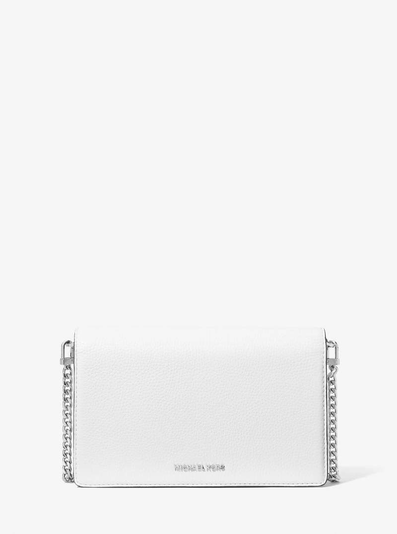 MK Umhängetasche Jet Set Medium Aus Gekrispeltem Leder - Weiss - Michael Kors von MICHAEL Michael Kors