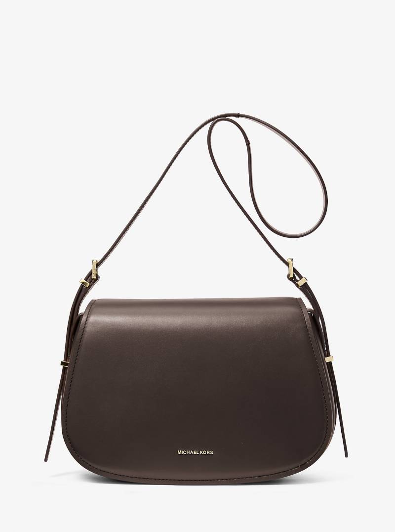 MK Umhängetasche Lydia Medium Aus Leder - Braun - Michael Kors von MICHAEL Michael Kors