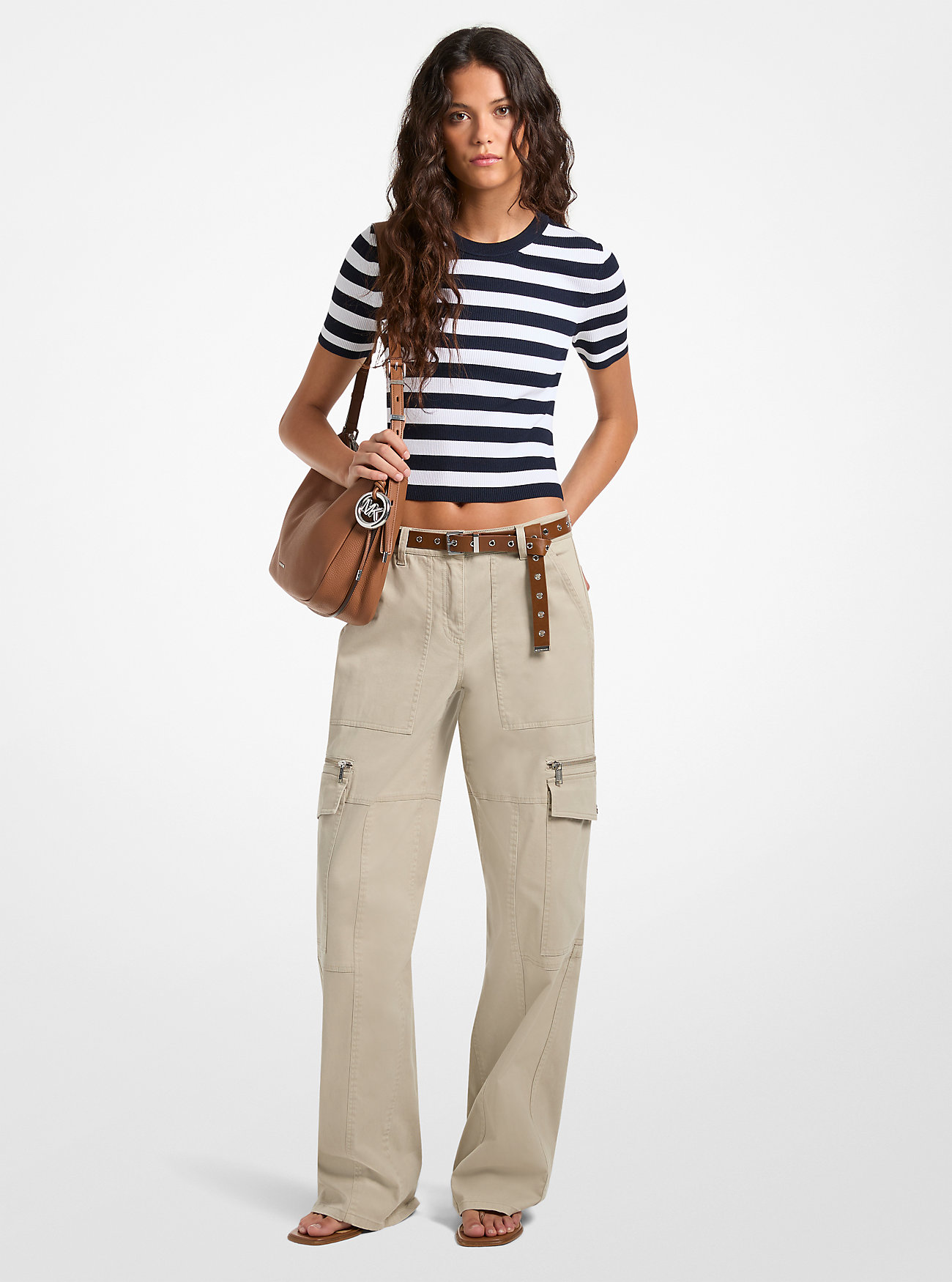 MK Utility-Cargohose Aus Stretch-Baumwolle - Grau - Michael Kors von MICHAEL Michael Kors