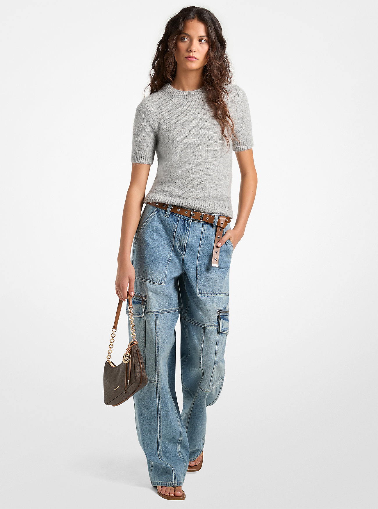 MK Utility-Cargojeans Aus Denim - Blau - Michael Kors von MICHAEL Michael Kors