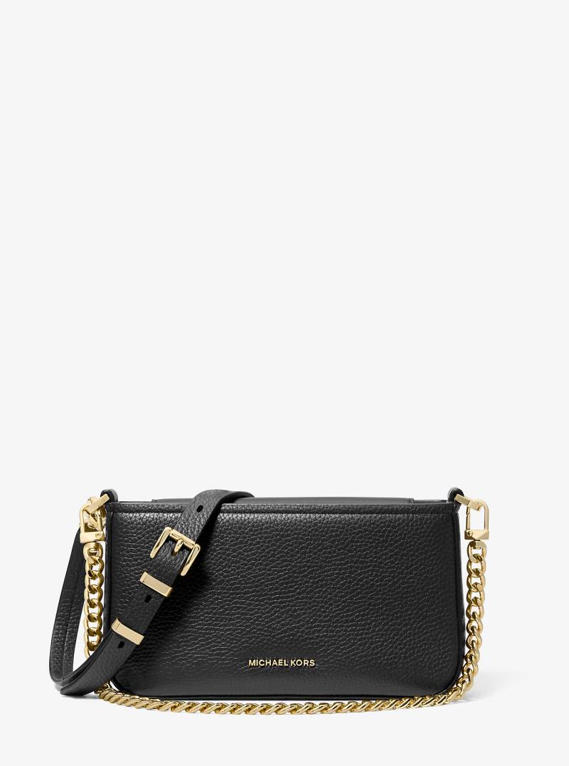 MK Wandelbare Pochette Bryant Small Aus Gekrispeltem Leder - Schwarz - Michael Kors von MICHAEL Michael Kors