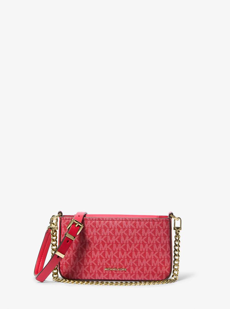 MK Wandelbare Pochette Bryant Small Mit Signature-Logomuster - Rot - Michael Kors von MICHAEL Michael Kors