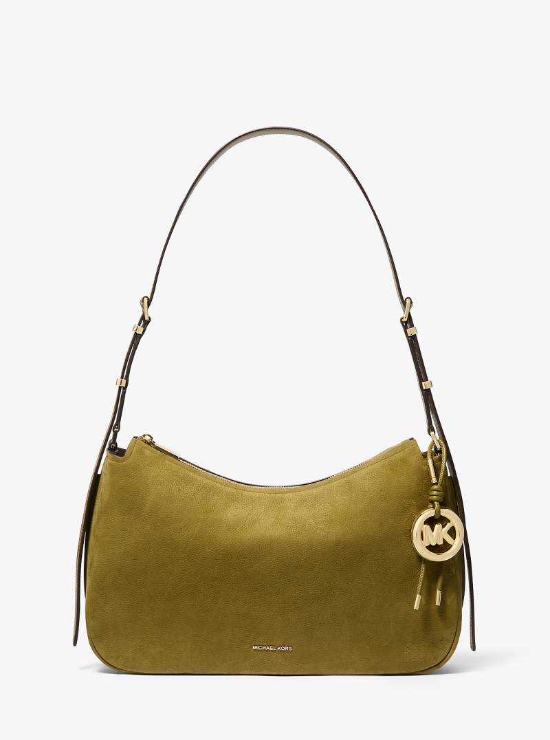 MK Wandelbare Schultertasche Nolita Medium Aus Nubuk - Grün - Michael Kors von MICHAEL Michael Kors