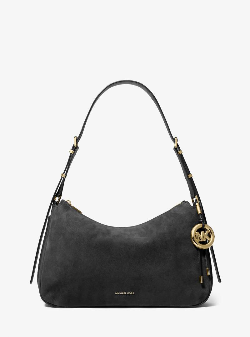 MK Wandelbare Schultertasche Nolita Medium Aus Nubuk - Schwarz - Michael Kors von MICHAEL Michael Kors