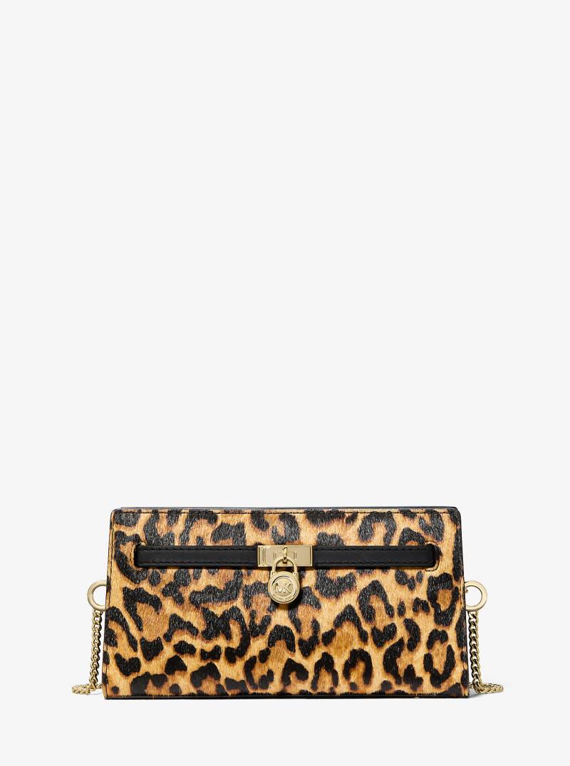 MK Wandelbare Umhängetasche Hamilton Moderne Extra-Small Aus Kalbshaar Mit Leopardenmuster - Gelb - Michael Kors von MICHAEL Michael Kors