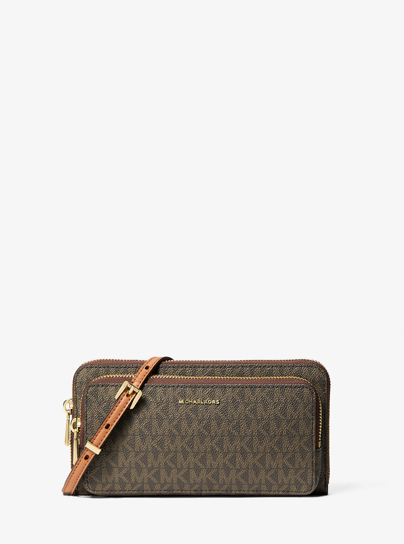 MK Wandelbare Umhängetasche Jet Set Large Mit Signature-Logomuster - Braun - Michael Kors von MICHAEL Michael Kors