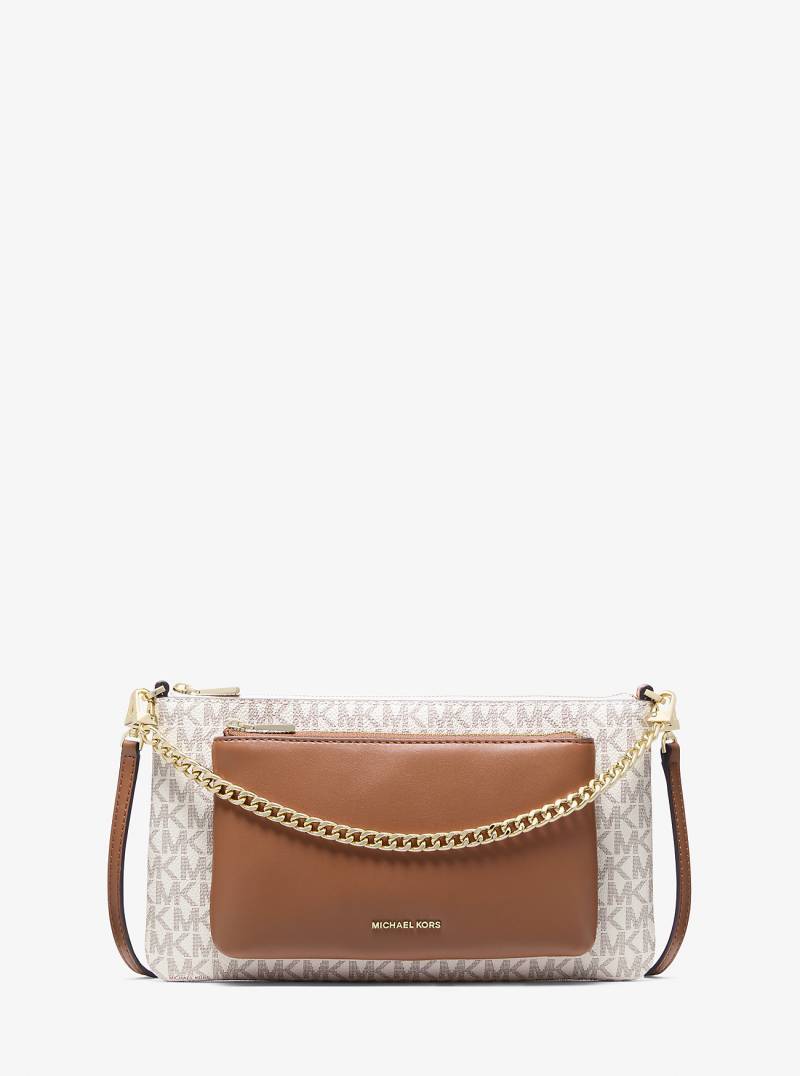 MK Wandelbare Umhängetasche Jet Set Medium Mit Signature-Logomuster - Natur - Michael Kors von MICHAEL Michael Kors