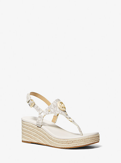 MK Wedge Casey Mit Signature-Logomuster - Natur - Michael Kors von MICHAEL Michael Kors