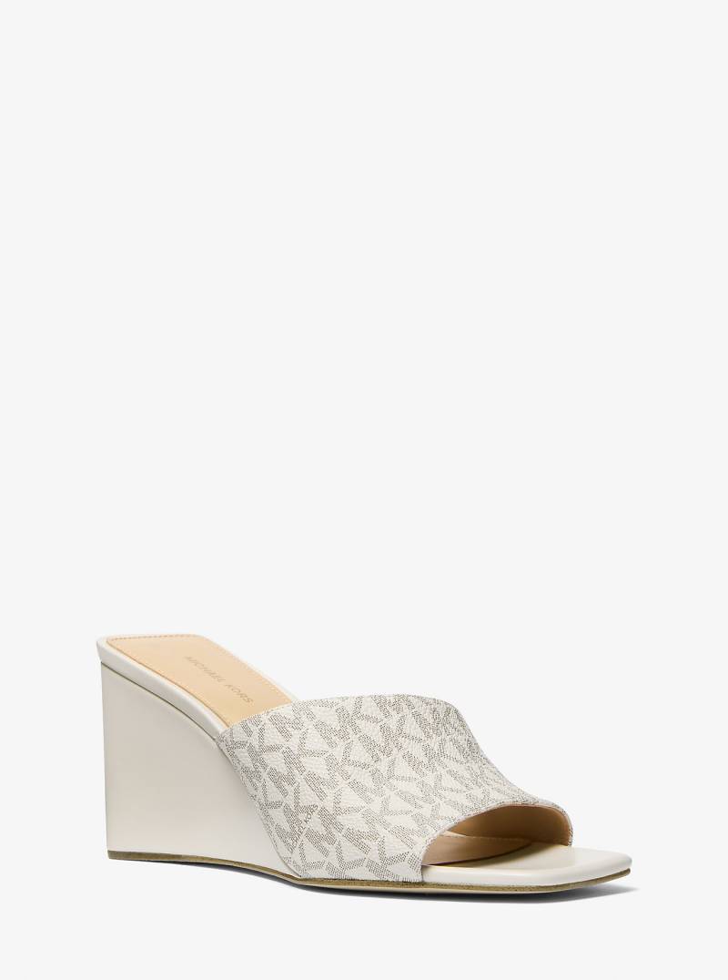 MK Wedge Merriam Mit Signature-Logomuster - Natur - Michael Kors von MICHAEL Michael Kors