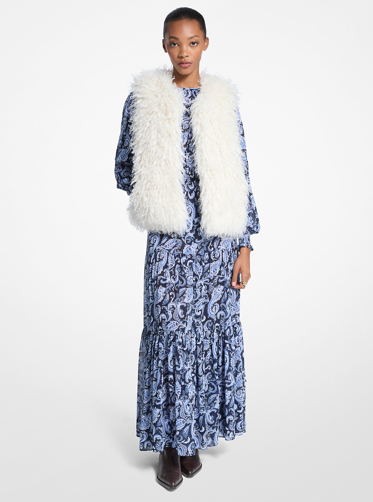 MK Weste Aus Lammfellimitat - Natur - Michael Kors von MICHAEL Michael Kors