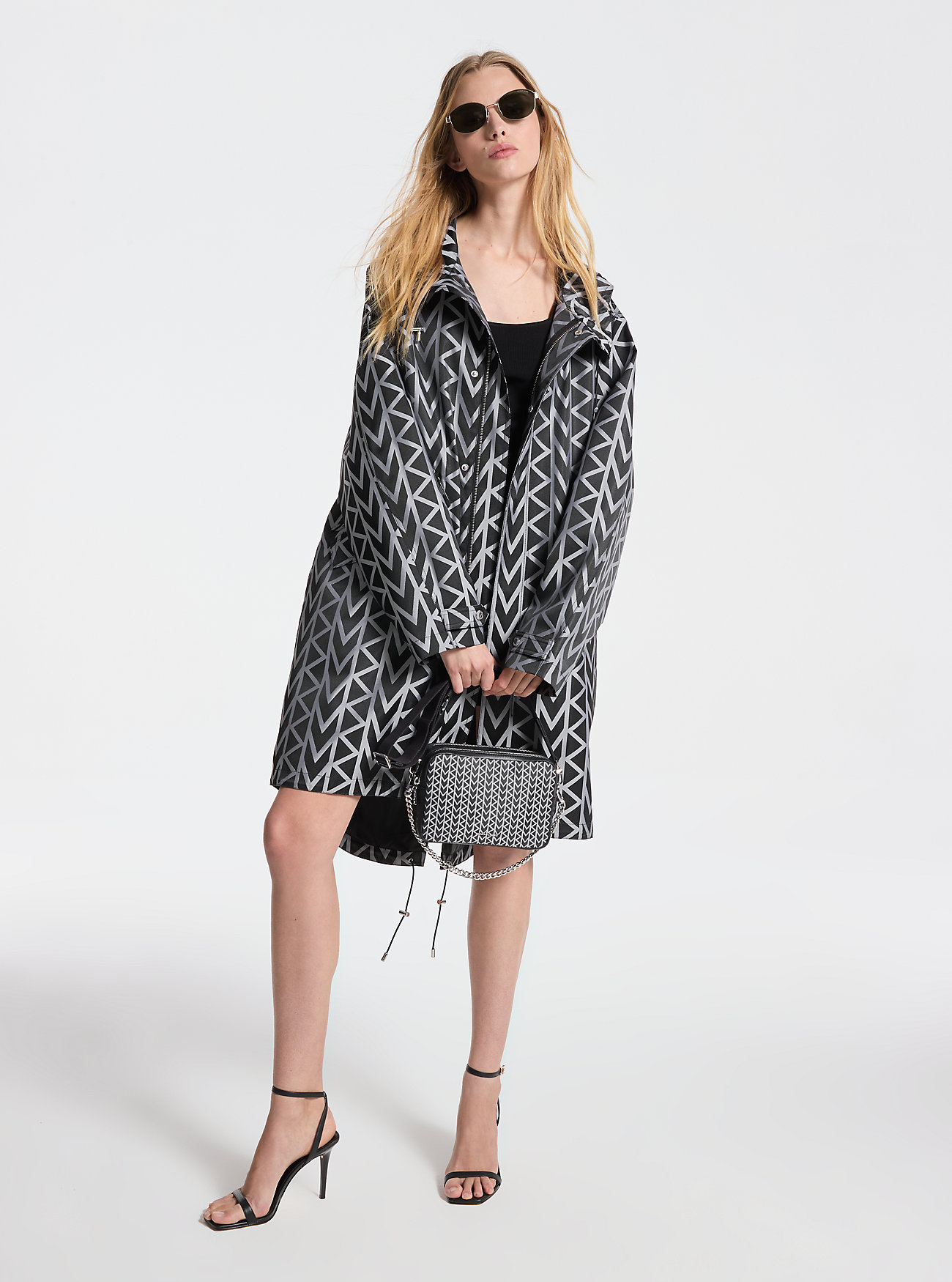 Oversize-Parka Aus Jacquard Mit Mk2000-Logomuster - Michael Kors Oversize-Parka Aus Jacquard Mit Mk2000-Logomuster - Michael Kors von MICHAEL Michael Kors