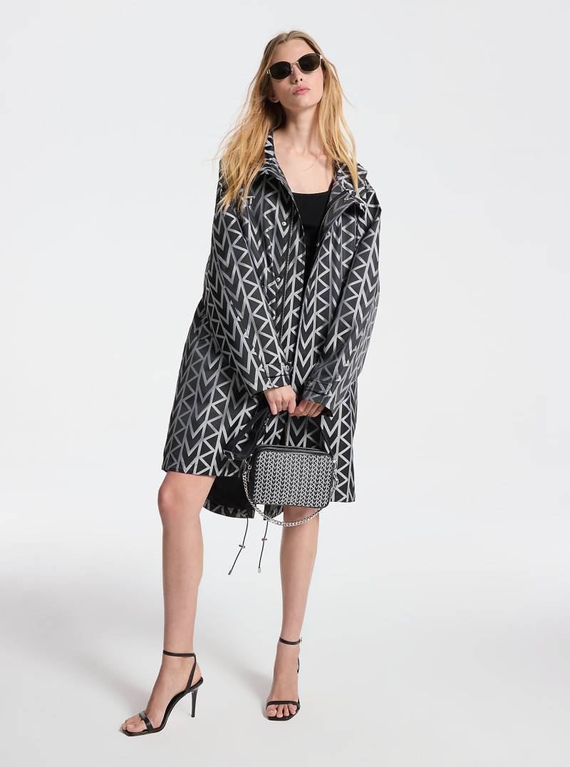 Oversize-Parka Aus Jacquard Mit Mk2000-Logomuster - Michael Kors von MICHAEL Michael Kors