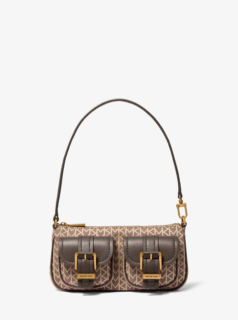 Pochette Zoe Small Aus Jacquard Mit Mk2000-Logomuster - Michael Kors von MICHAEL Michael Kors