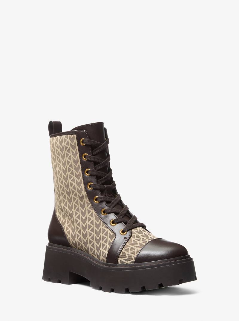 Schnürstiefel Blake Aus Jacquard Mit Mk2000-Logomuster - Michael Kors von MICHAEL Michael Kors