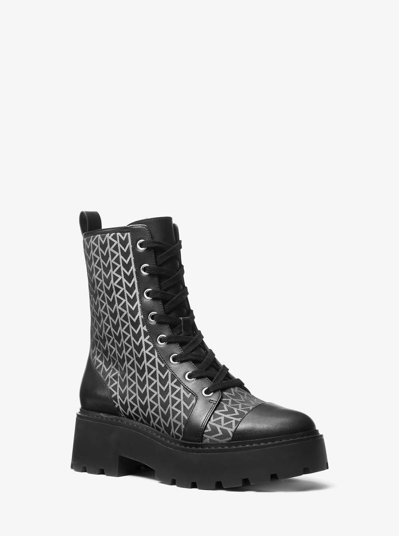 Schnürstiefel Blake Aus Jacquard Mit Mk2000-Logomuster - Michael Kors von MICHAEL Michael Kors