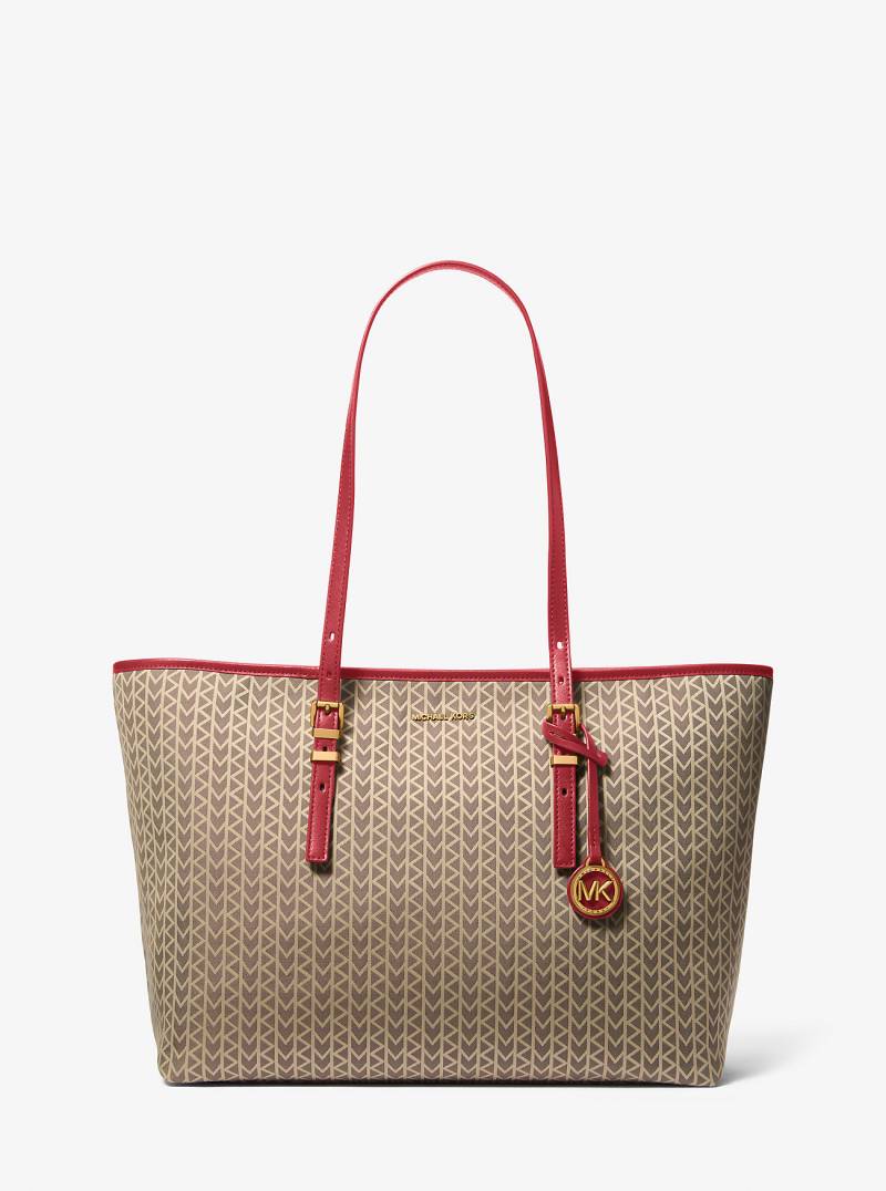 Shopper Quinn Large Aus Jacquard Mit Mk2000-Logomuster - Michael Kors von MICHAEL Michael Kors