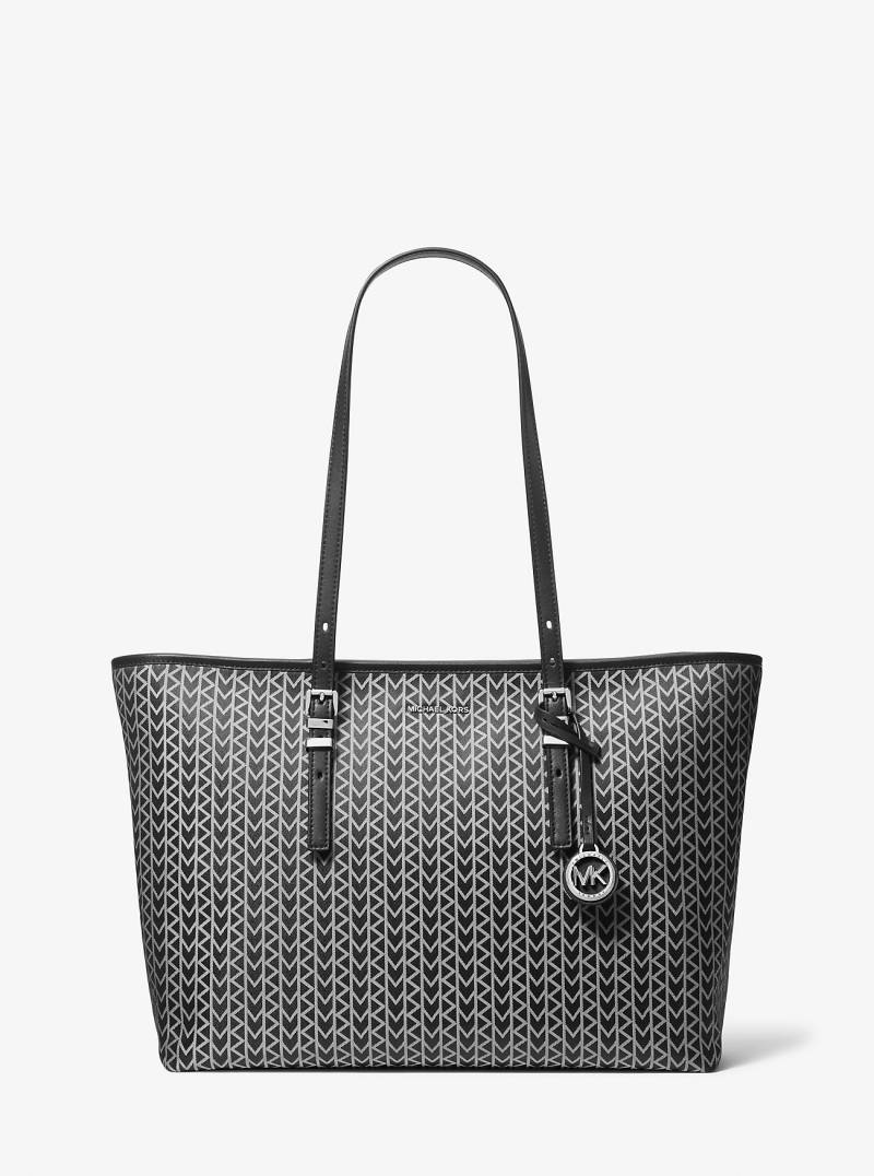 Shopper Quinn Large Aus Jacquard Mit Mk2000-Logomuster - Michael Kors von MICHAEL Michael Kors