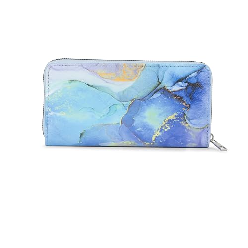 Michelle Moon - Große Damengeldbörse aus weichem Kunstleder mit Münzfach und 12 Kartenfächern | Elegante Geldbörse mit Reißverschluss, ideal als Geschenkidee, Zusammenfassung, Modern von MICHELLE MOON