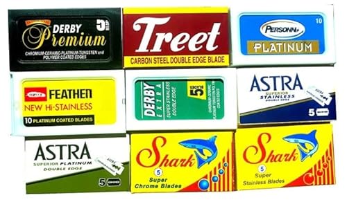 Sampler mit 60 Rasierklingen von Razor Blades Club