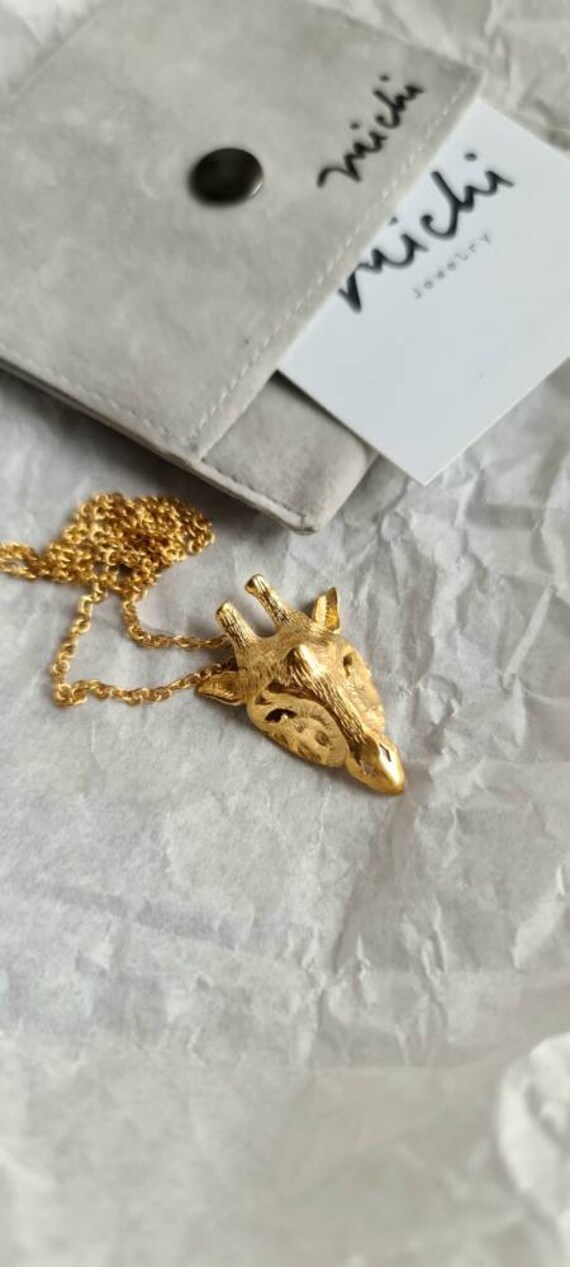 Giraffe Halskette/24K Vergoldet Sterling Silber von MICHIROMAN