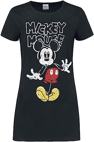 Mickey Mouse Micky Maus Frauen Kurzes Kleid schwarz L von Mickey Mouse