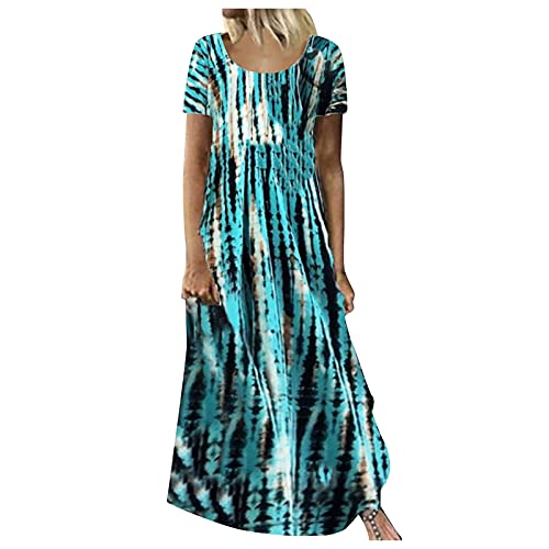 Abendkleid kurz,Rockabilly Kleid Hochzeit,Abendkleid Flieder,t Shirt Kleider Damen,viviry Abendkleider,Diane von fürstenberg Kleider,Strandkleider(Grün,XL) von MICKURY