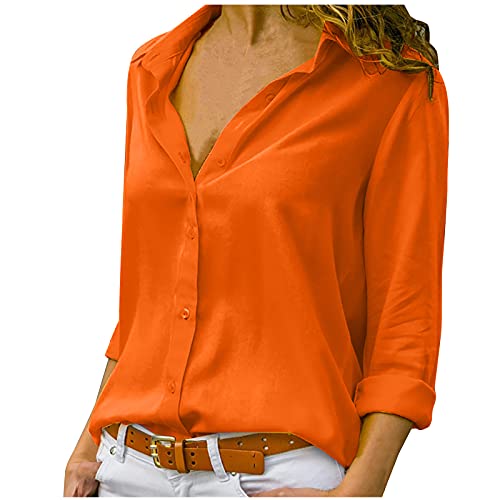 Damen flauschig Conor Hoodie Oversize qs by s.Oliver t- Shirt Kinder mädchen Kleidung lace top Tanktops männer Kaschmir Pullover Damen Decke zum anziehen Erwachsene Lange(D-Orange,3XL) von MICKURY