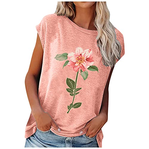 Fighters Tshirt,weißes top,s t Shirts, t Shirt,bauchfreie Oberteile,Fun Shirts,sexy Oberteil Damen, t Shirt,Damen Tops Sommer locker(A-Rosa,M) von MICKURY