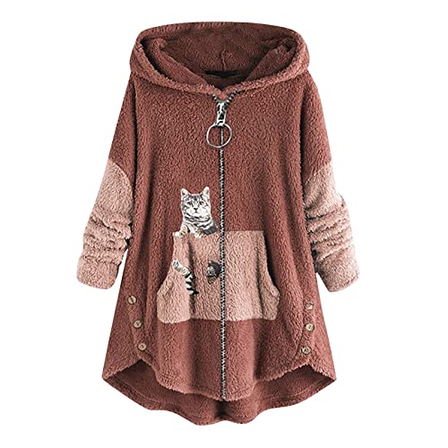 Herrn Pullover,Weihnachtspullover Strick Jacken Mango Strickjacken Norweger Strickjacke Damen Herbstpullover Damen Kaschmir Pullover Damen Damen Pullover Mit Reißverschluss(Rosa,M) von MICKURY