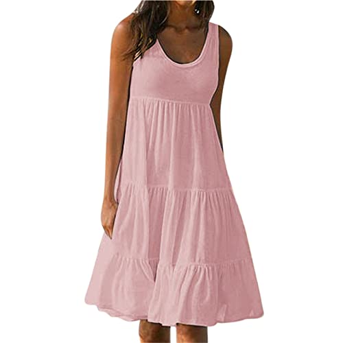 Kleidung mädchen,Kleider für Hochzeit als gast,Kleid Viskose,Sommerkleid bunt,tüllrock mit Oberteil,Mango Kleider Damen,Kleid musselin,angoor Kleid,Jugendweihe Kleider(A-Rosa,3XL) von MICKURY