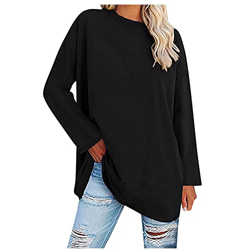 Langarmshirts Damen,Unterhemd Damen Oberteile Damen Herbst Pullover Kleider Herbst Outfits Damen ßßß T-Shirt Defshop Pullover Shirt Petrol von MICKURY