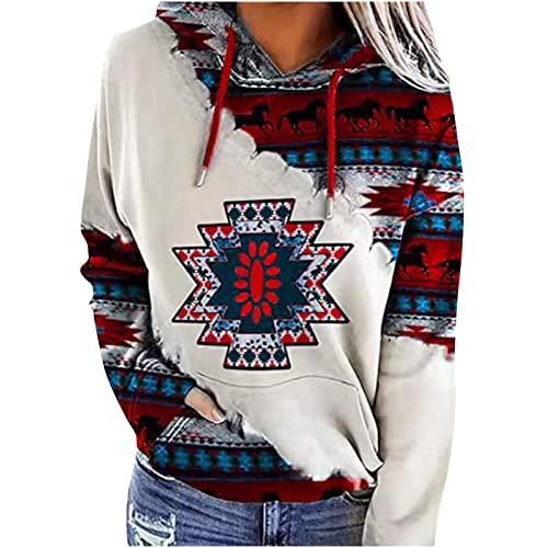 MICKURY Kapuzenpulli,Strickjacken Damen Sportbekleidung Dunkelblauer Hoodie Ausgefallene Strickjacken Damen Cardigan Weiß Zwillingsherz Strickjacke Annabell Hoodie Ohne Kapuze(Rot,L) von MICKURY