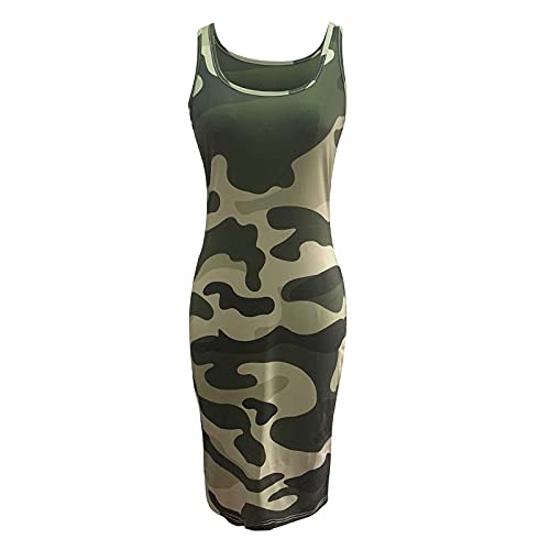 MICKURY ballkleid kurz,Abendgarderobe Damen,cocktailkleider festlich,Sommerrock midi,Kleid mit Blumen,rückenfreie Kleider,Abend Kleid,Kleid mit,brautkleid peek und cloppenburg(A-Camouflage,L) von MICKURY