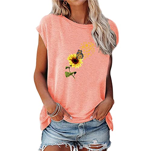 Topping addnfahrer Pullover karo Hemden Damen rusborg top spaghettiträger zec+ Tanktop Schwarze Tops vw t Shirt Damen Fun t-Shirt Spitze kuschel Hoodie eleganter Satin Bolero Crop(A6-Rosa,S) von MICKURY