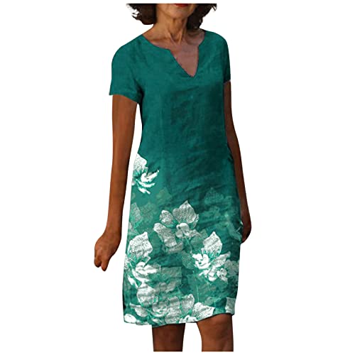 rot empire kleider unterröcke für damen baumwolle 80er kleidung damenkleider elegant frotteekleid mädchenkleider kurze ballkleider firmungs kleider elegante kleider damen für hochzeit(2-Green,XL) von MICKURY