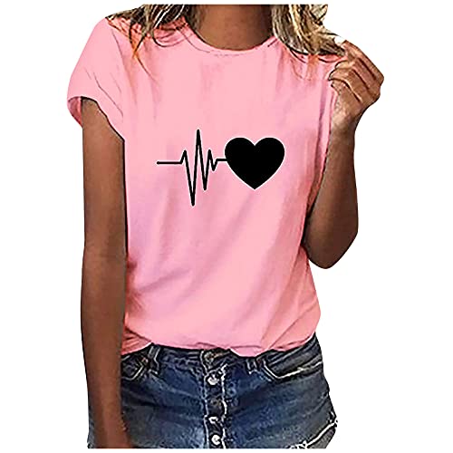 t Shirt fijälraven Poloshirt Damen King Queen Pullover al Bundy t-Shirt bözemann weißer Bolero Batik Damen top BVB hoooked zpagetti t-Shirt-garn getränkepulver zuckerfrei hentais(a-Rosa,L) von MICKURY